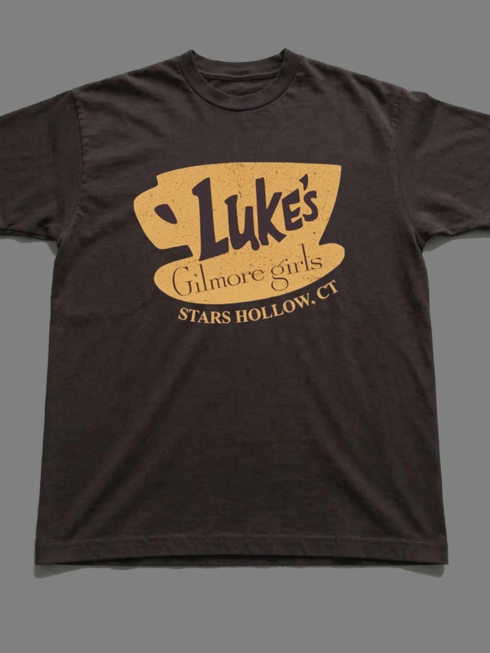 Gildan Brown 'Luke's Gilmore Girls - Stars Hollow, CT' Tee